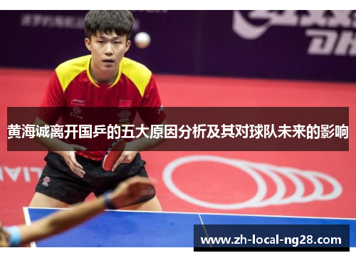 黄海诚离开国乒的五大原因分析及其对球队未来的影响